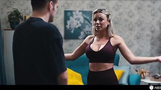 Hawt Stepmom Doing Yoga - Shalina Devine Freeuse & Getting Her Massive Bazookas Sucked by Stepson