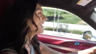 POV date with Aubry Babcock going on a ride jointly and getting her vagina played with GFE