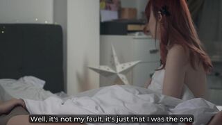 My Stepdaughter Sneaks Into My Couch On Fresh Year's - Will I Educate Her How to Ride My Wang?