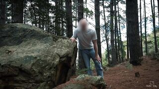 Go wild with the sexy stranger in a forest - CUM ON MY FACE