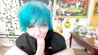 Punk Cutie With Giant Melons Give Sloppy Head and Tittyfuck