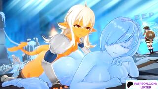 FUTA SLIME BANG AND CREAMPIE SHEMALE HENTAI IN THE DUNGEON