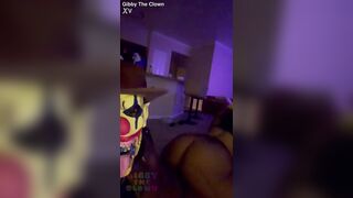 Super Hot Baddie Gets Screwed Hard By Clown In Front Of Christmas Tree