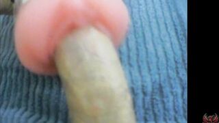 Masturbation alone with cup