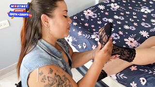 Screwing with my mother I'd like to fuck ally and enjoying a delightsome foot fetish, we love it