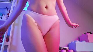 CALVIN KLEIN pants try-on redhead