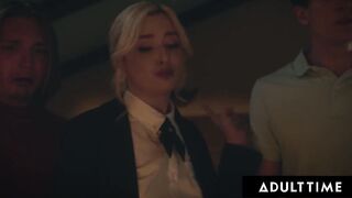 ADULT TIME - Stepbrothers three-Way Prank Silly Virgin Lexi Lore With A Spirit Board! DOUBLE CREAMPIE