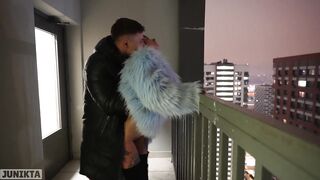 SPONTANEOUS SEX WITH A STRANGER IN AN ELEVATOR, ON A PUBLIC BALCONY, IN THE ENTRANCE