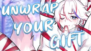 Boyfriend Wishes u To Use His LARGE and WET "Christmas Gift", so U Make Him Use a BALL GAG~ [Riding] [Ball Gag] [Bound] [Eating Me Out] [Obedient]