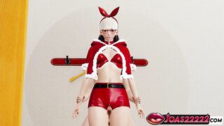 Christmas Animation with Tomoki in Tights - Giant Schlong Thighjob Teasing, Piledriver Pose Hard Sex, and Missionary Lifting Ending With Cum Inside Taut Cunt In Babe Choose two