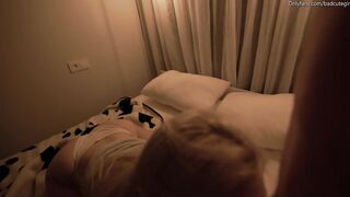 Each evening, the lovely, shy stepsister submissively gives herself to her aged stepbrother.