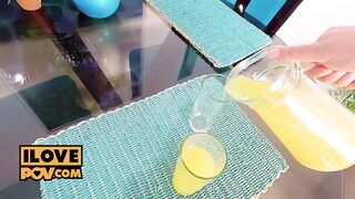 Solange Sun is a lustful knob sucking gal on your date night