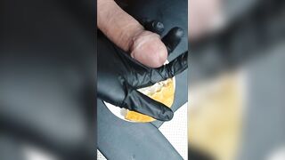 I cum in a pie whilst wearing gloves previous to eating it.
