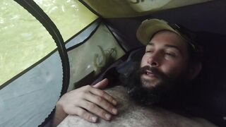 Tent confession. Dad needs u. I wanna play with your cock