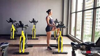 After the gym, that babe couldn't resist and nursed me until milk came out