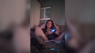 Amateur mother I'd like to fuck Playing Movie Games In Hawt Night Gown