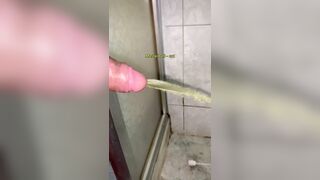 voided urine hard in my sister's washroom.