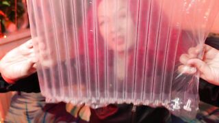 ASMR transparent film with air bubbles