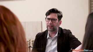 I'd like to offer the twat test for your latin teen stepdaughter Aubry Babcock to watch if that babe gets soaked from sucking schlong or licking twat