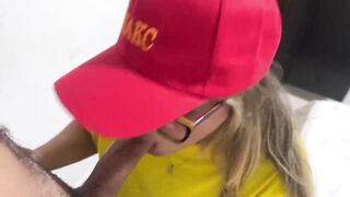 Late Delivery with Particular Tip: The Messenger Pays with Her Pussy