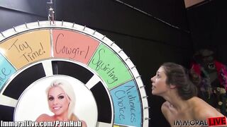 Anna Morna's acrobatic BJ! This babe's on top of the guy's face, sucking!