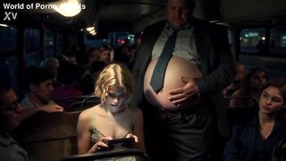 Virgin Teen's 1st Rod on Public Bus – Shy Tugjob & Huge Facial from Plump Stranger [AI]