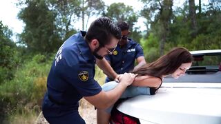 Got cumshots by 2 sexy police officers all over my face