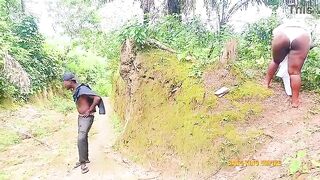 Hardcore big beautiful woman wife drilled landlord large obese rod on the road