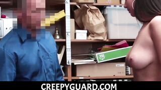 Underware stealing stripper caught and banged by mall cop