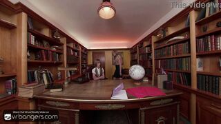 VR Bangers: Slim Angel Bangs and Sucks Principal’s Giant Wang