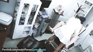 Very concupiscent gynecologist breaks his patient's butt and cums inside him