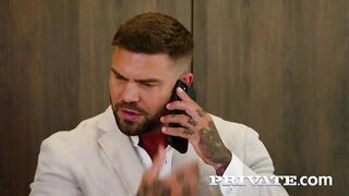 Intimate.com - Leya de Santis, Hawt Redhead Gets Wild in a double penetration 3some