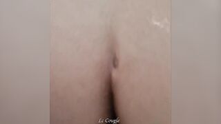 Wife sucking knob and taking butt-plug in her booty in advance of begin playing with toy