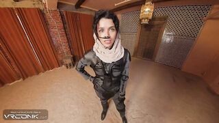 VR Conk: Slutty Teen Chani Sucks And Screws Paul's Cock In Dune Cosplay Porn Parody pt.1