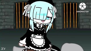 Rem from rezero in gacha club anime