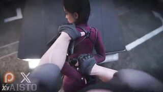 Ada Wong from Resident Heartless gets screwed on top of a police car.