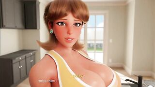 Mansion Days [ TABOO Anime Game ] Ep.two CAUGHT with a GIANT BONER by my STEP MOMMY in the kitchen !