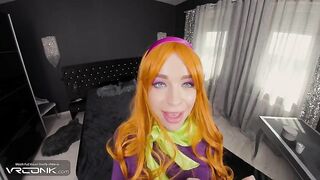 VR Conk: Hot Ginger Daphne Sucks And Screws in The Butt In Porn Parody