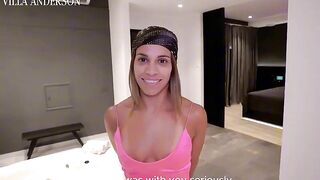 THE 3SOME IS SUSPENDED - SPOUSE watching HIS WIFE BE SCREWED