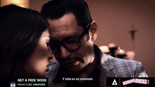 Wild Cutie Gets Drilled By A Nasty Priest