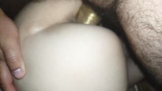 Doggy style screws a youthful prostitute with a large jock