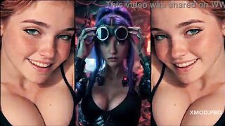 Juicy gals craves greater quantity - Ai generated compilation animation PMV porn movie