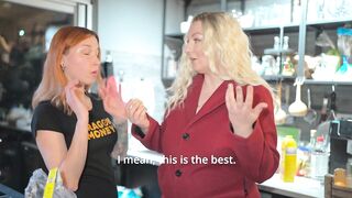 Step Mommy and Step Sister Share a Couch