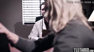 Cunning doctor bangs large melons mother I'd like to fuck in front of infertile spouse