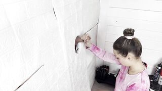 aperture in the wall, I take his knob. shir misswicky