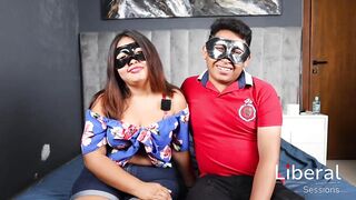 3 ebony chaps have sex with a excited wife in front of her spouse