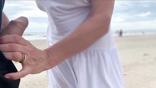 A strange mother i'd like to fuck squeezed my schlong until I ejaculated.