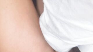 Sunnylizzy - Nice-looking little booty in missionary and doggystyle in front of the projector ! Cum flow!