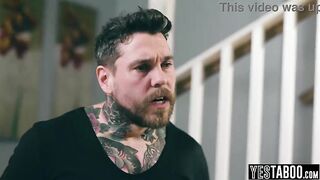 Large shlong manipulative boyfriend screws his teen girlfriend in front of her step parents