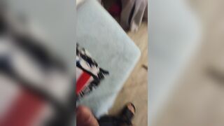 Girlfriend Likes When I Jerk Off To Her Whilst That babe Plays Movie Games In Her Brassiere and Pants